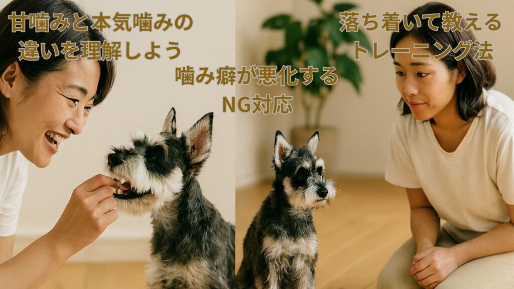 噛み癖のしつけ画像