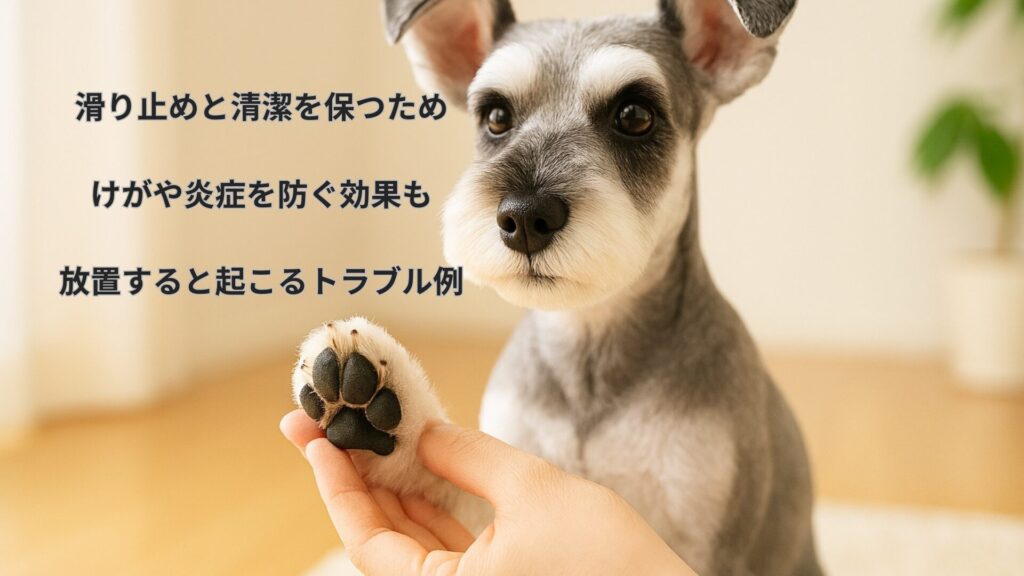 足裏バリカン、なぜ必要画像