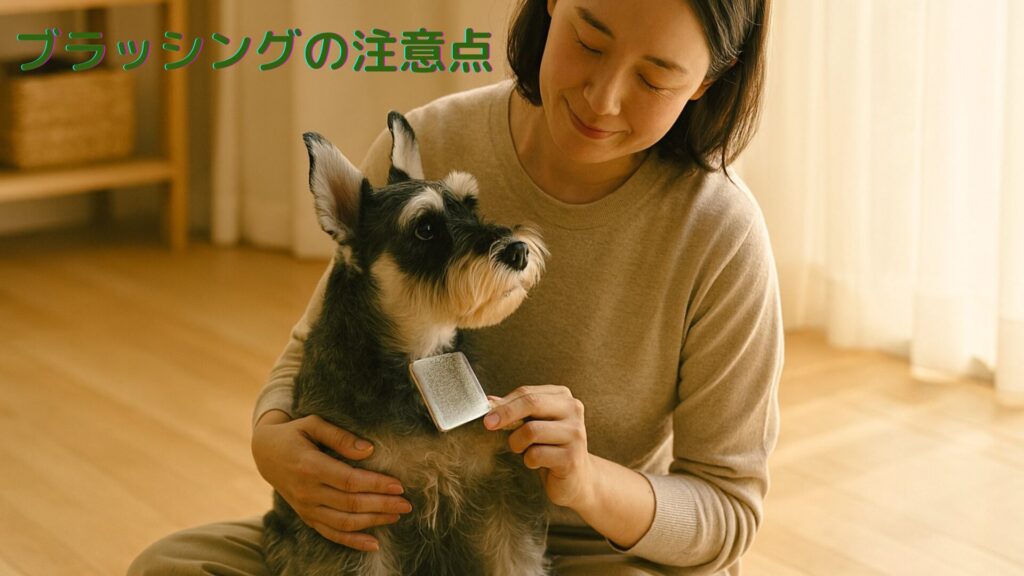 ブラッシングの注意点画像