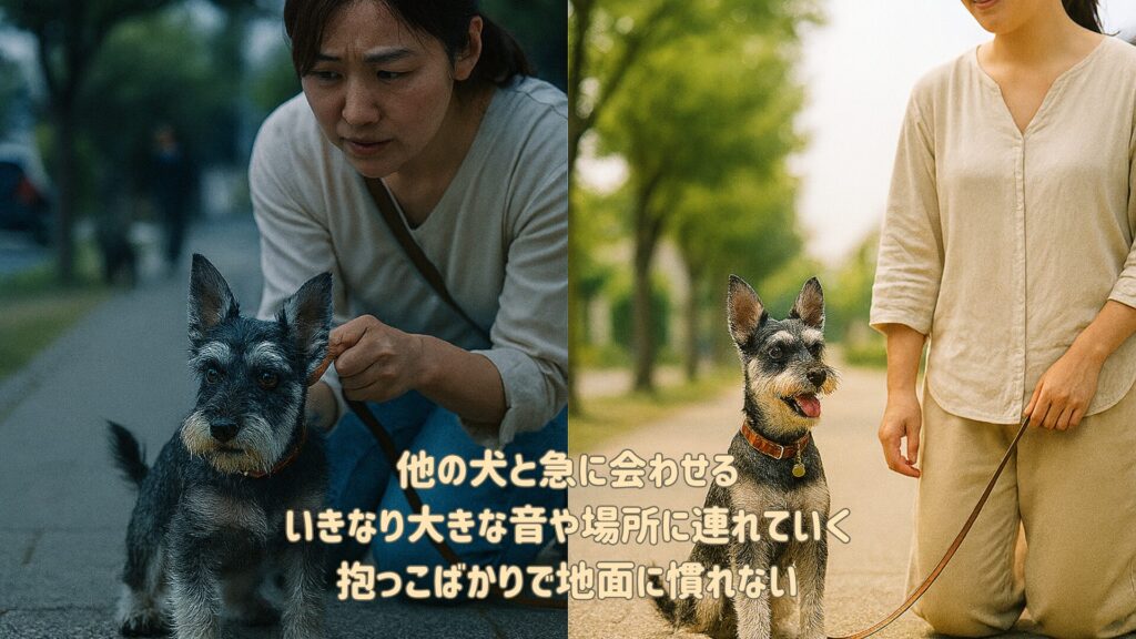 社会化でやりがちな失敗・注意点画像