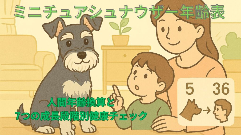 ミニチュアシュナウザー年齢表アイキャッチ画像