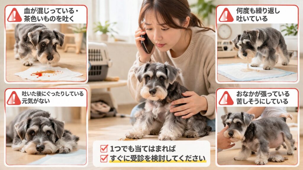 吐く危険サイン画像